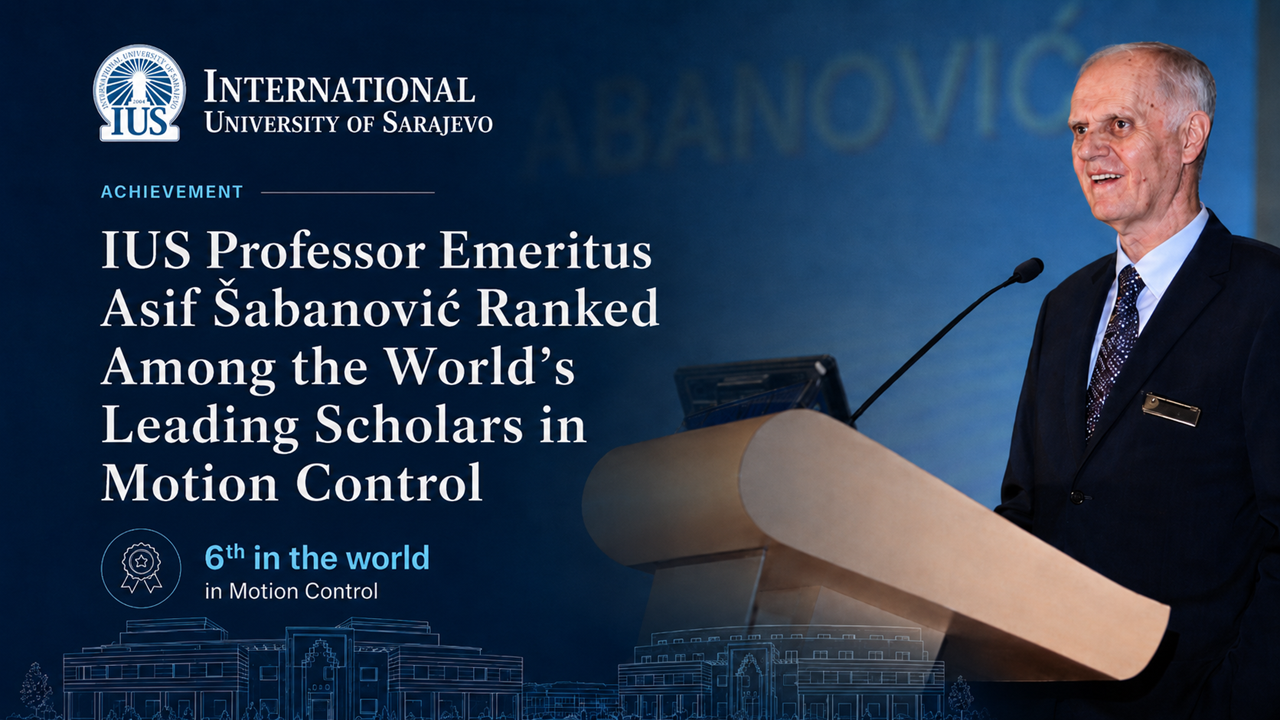 IUS Professor Emeritus Asif Šabanović Ranked Among the World’s Leading Scholars